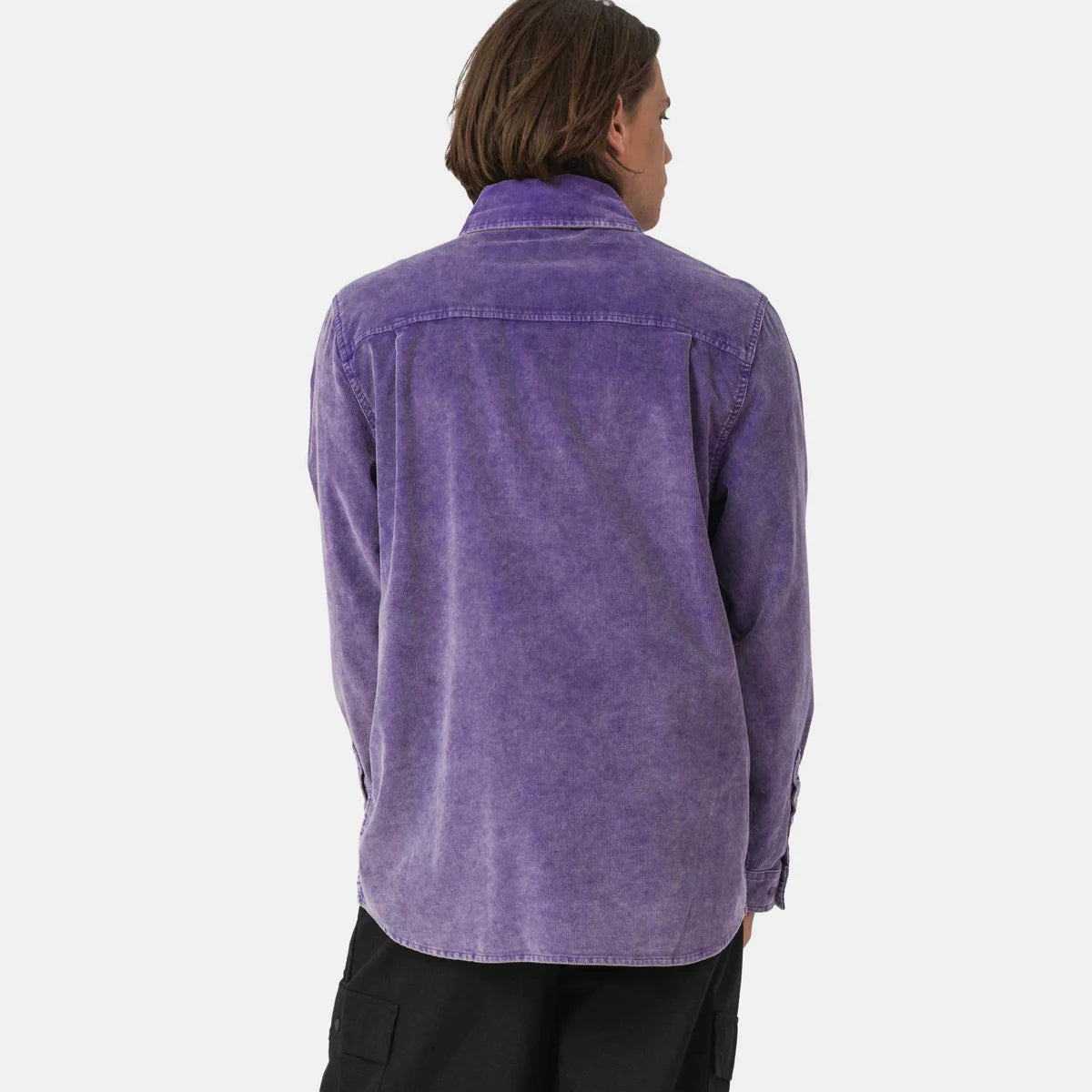 Camicia Jimi in velluto viola