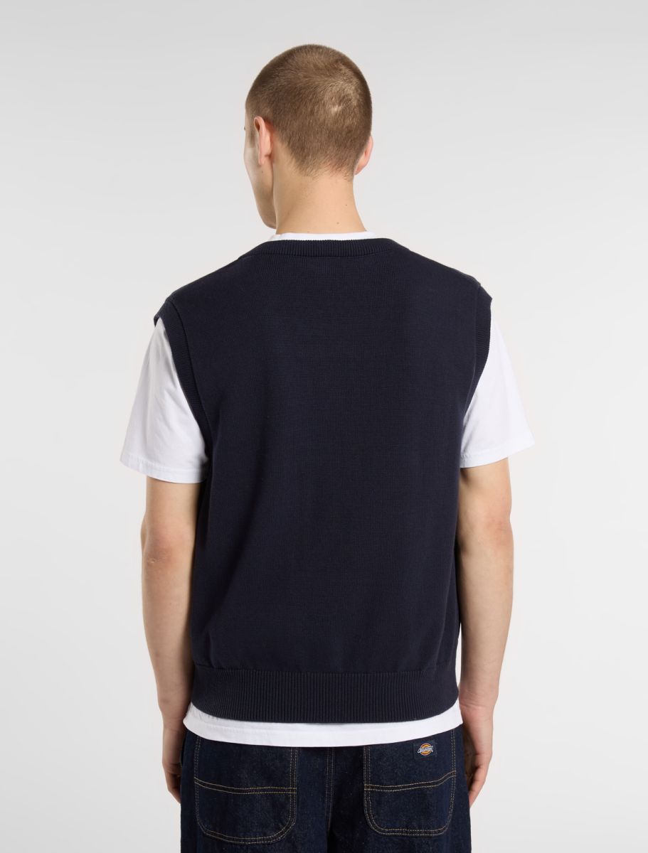 Gilet Summerdale in maglia blu scuro