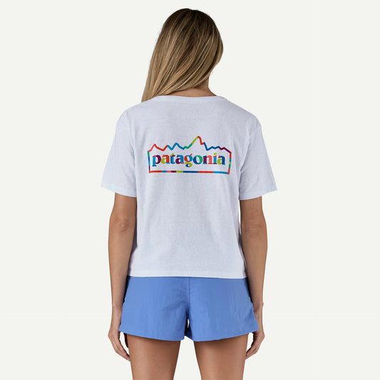 T-shirt Unity fitz crop bianco