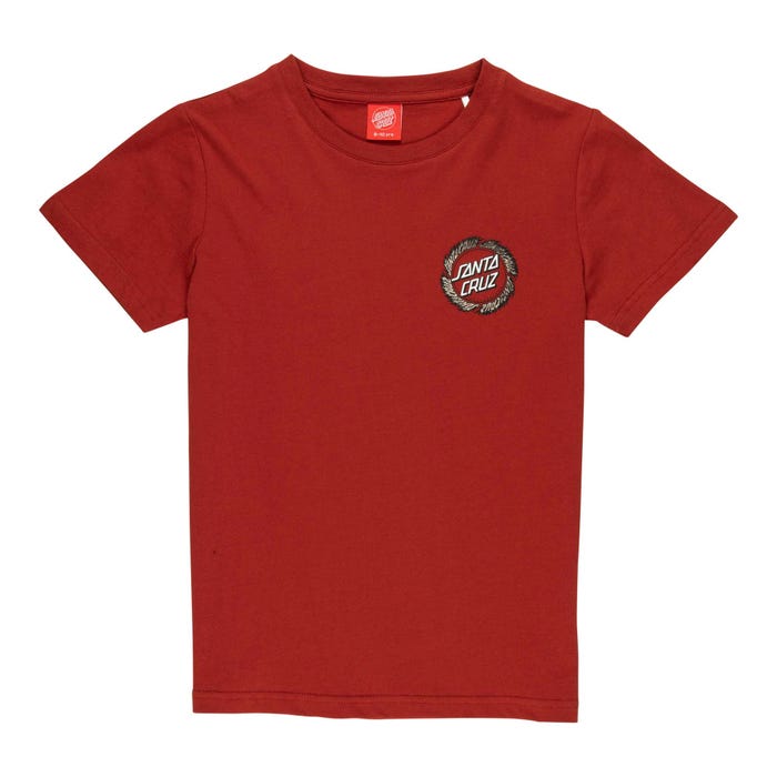 T-Shirt Flame ringed rosso - 6/14 ANNI