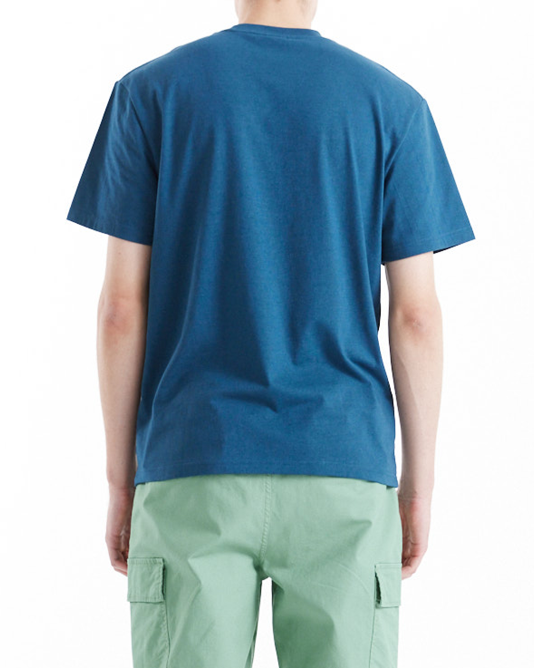 T-Shirt Terrace con taschino petrolio