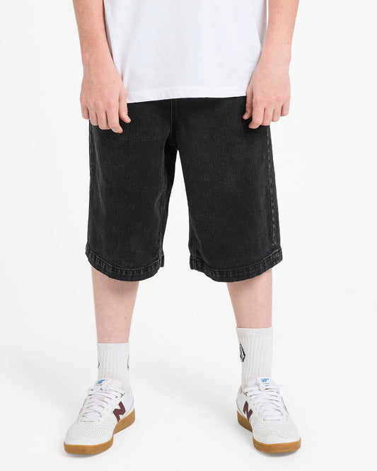 Pantaloncini Freazy loose denim nero - 8/16 ANNI