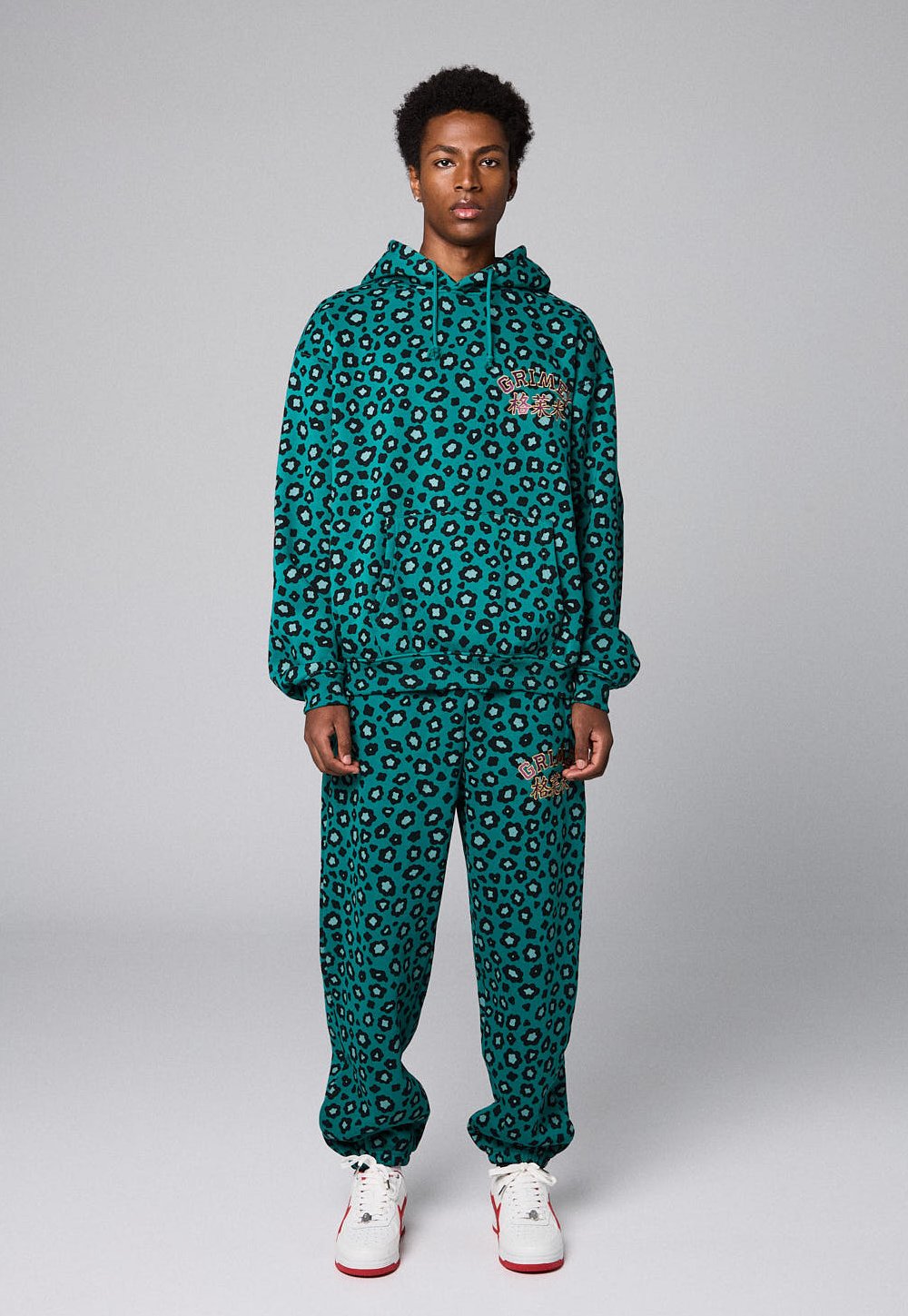 Felpa Royal con cappuccio verde