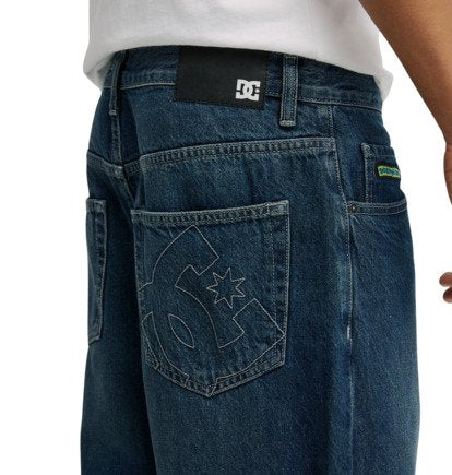 Jeans baggy worker denim scuro