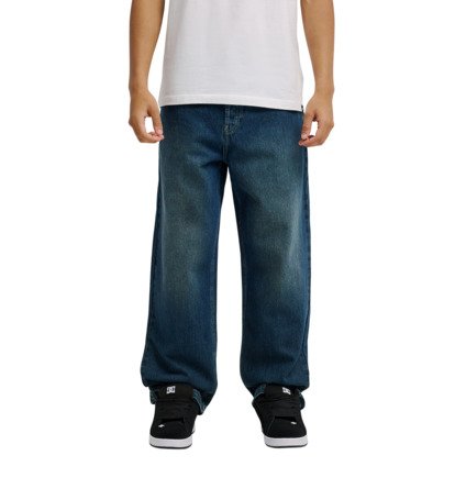 Jeans baggy worker denim scuro