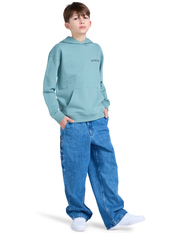Felpa Firewater con cappuccio verde - 8/16 ANNI