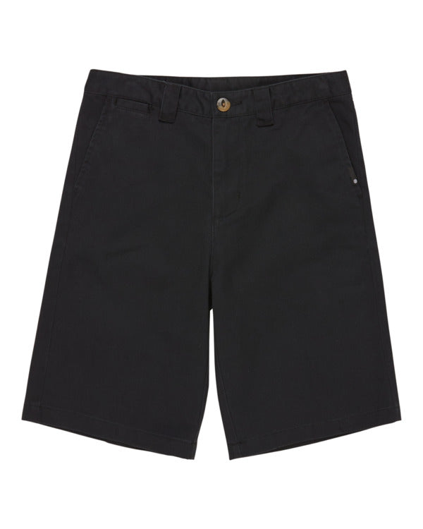 Pantaloncini Relax work chino nero - 8/16 ANNI