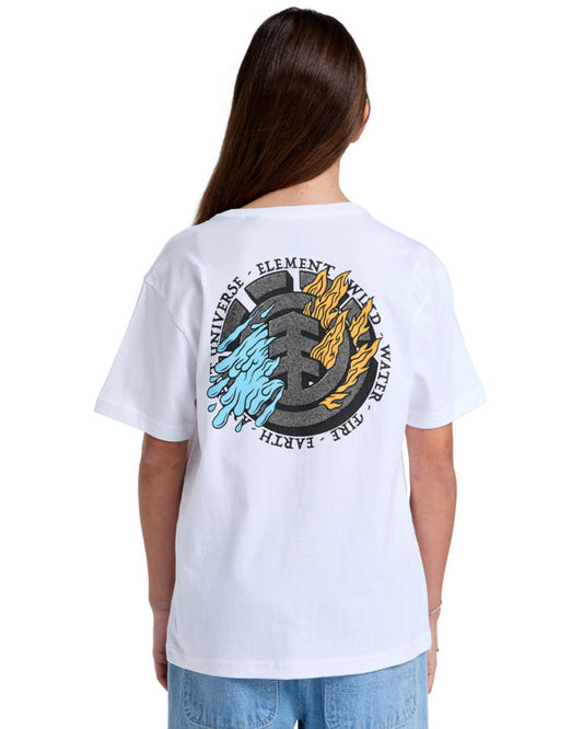 T-Shirt Firewater bianco - 8/16 ANNI