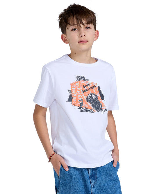 T-Shirt Timber breaktime bianco - 8/16 ANNI