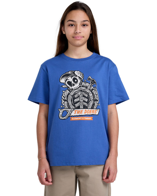 T-Shirt Timber icon blu - 8/16 ANNI