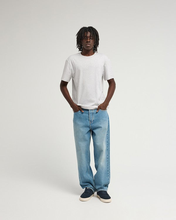 Jeans Relax 5 in denim chiaro slavato