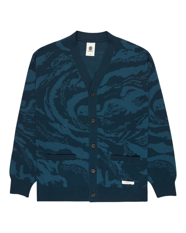 Cardigan Spirit camo blu