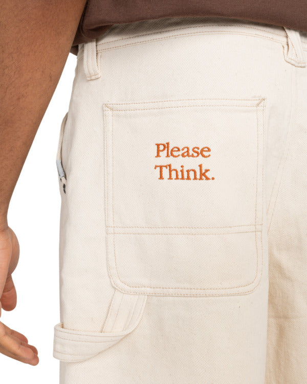 Pantaloncini S8xe 20" carpenter panna