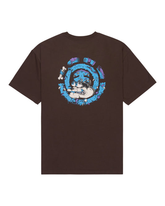 T-Shirt Bad doggie marrone