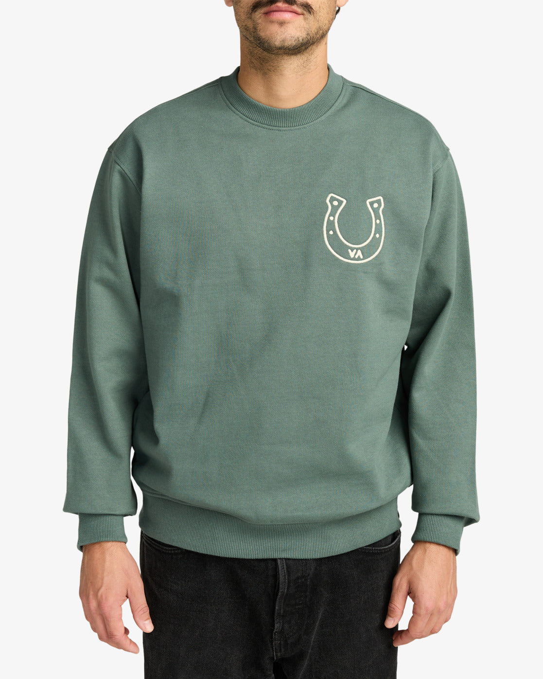 Felpa Lucky you girocollo verde