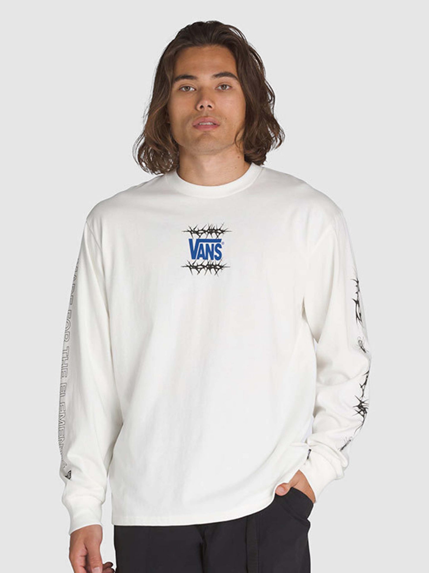 T-Shirt Electro a maniche lunghe panna