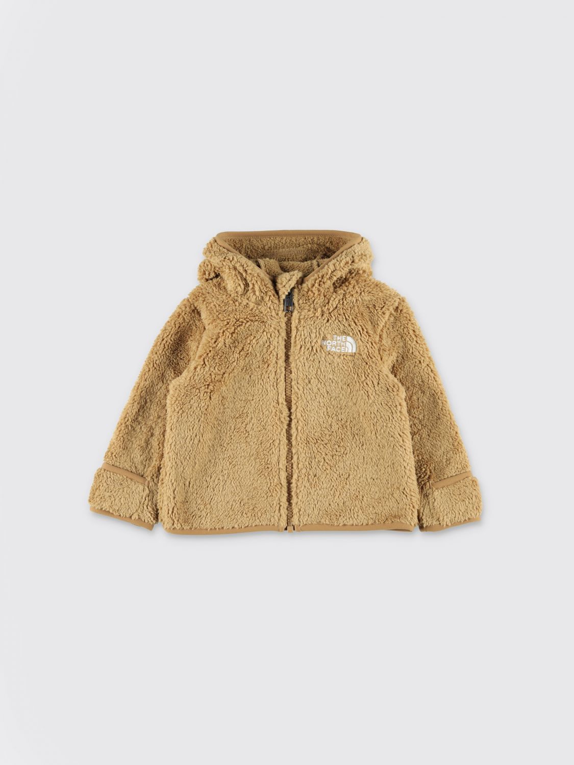 Felpa teddy baby Campshire full zip con cappuccio marrone - 0/24 MESI