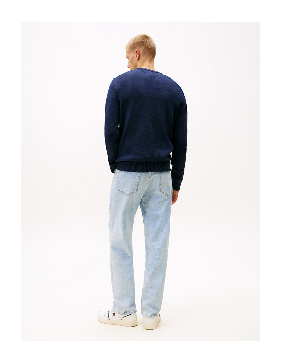 Maglioncino Tommy slim fit blu