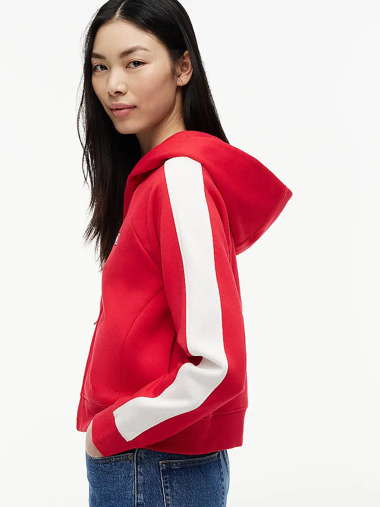 Felpa Tommy jeans con cappuccio rosso