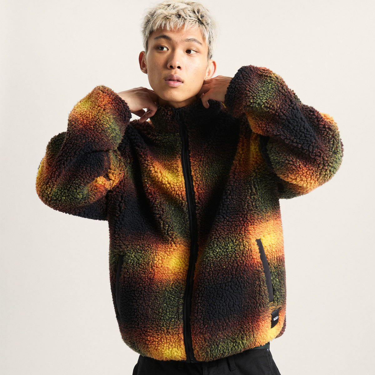 Giacca Sherpa Vans fantasia
