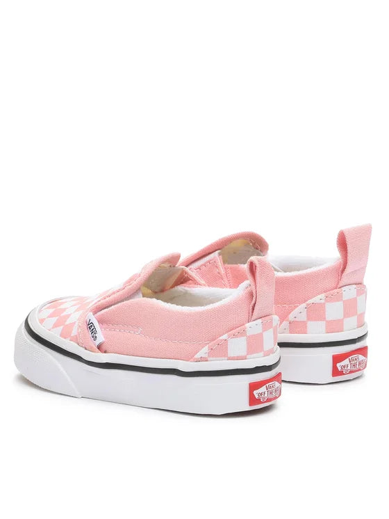 Vans Slip on check rosa da bimbo